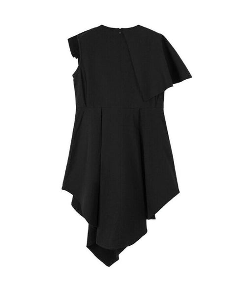 Asymmetric Bow Pleated Top